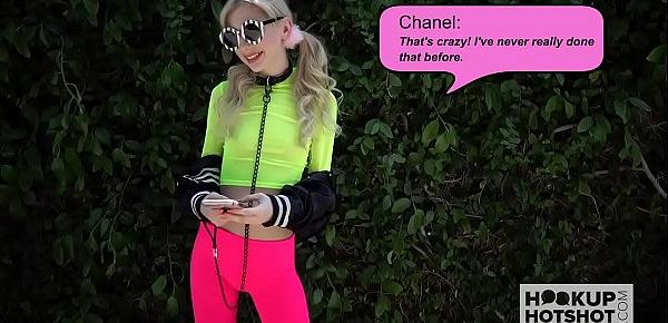  Skinny blonde teen Chanel Shortcake gets banged hard by Hookup Hotshot